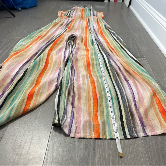 Anthropologie Blank London Gallery Row Edinburgh Striped Wide Leg Jumpsuit S - Picture 14 of 16
